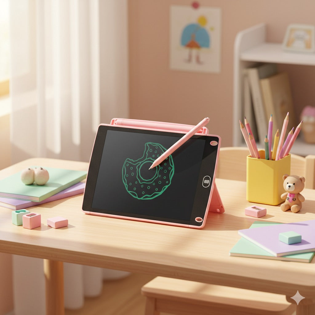 12 Inch LCD Writing Tablet with Stylus Pen , Colorful Screen Magic Slate Doodle Drawing Board Pad Scribbler Educational Learning Tool Gifts Kids