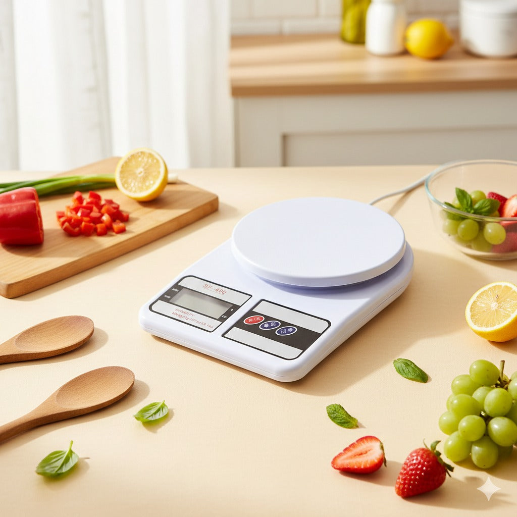 Kitchen Weight Machine, Digital Scale with LCD Display, Scale for Home Baking, Cooking & Balance Diet. Machine with capacity 10Kg