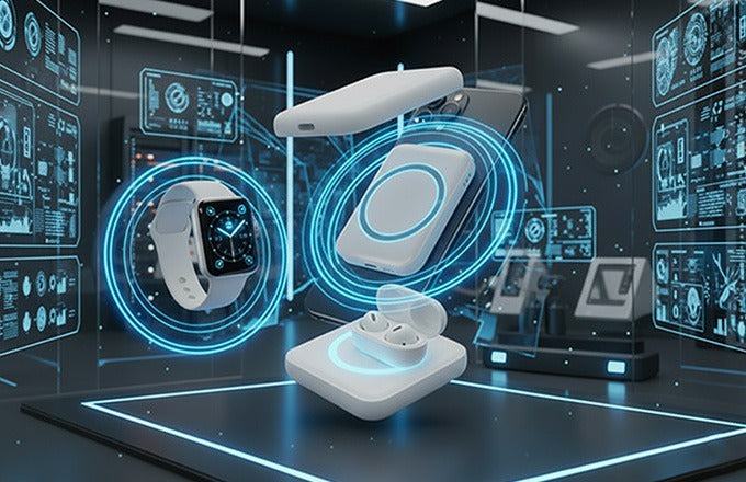 Magnetic Wireless Power Bank | Snap-On Charger for Android & iPhone | Fast Charging | 10000mAh Power Boost